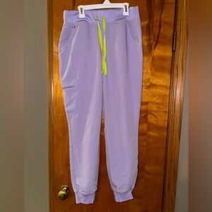 Figs lavender Zamora Jogger scrub Pants Size Medium